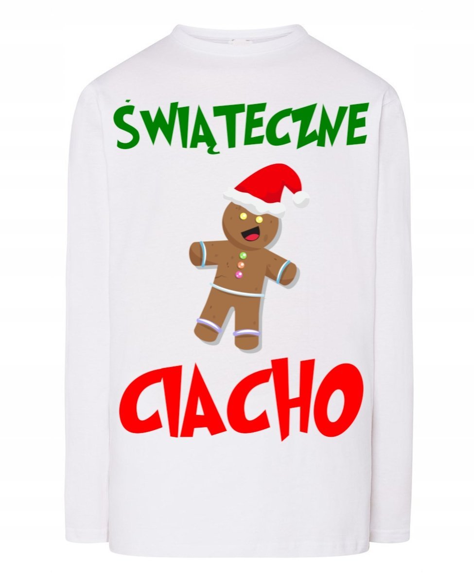 Longsleeve męski Ciastek Świąteczne Ciacho Idealny Prezent r.L