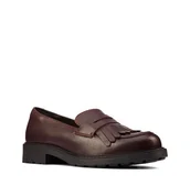 Półbuty damskie - Clarks Orinoco 2 Loafer [burgundy leather] - rozmiar 41 - miniaturka - grafika 1