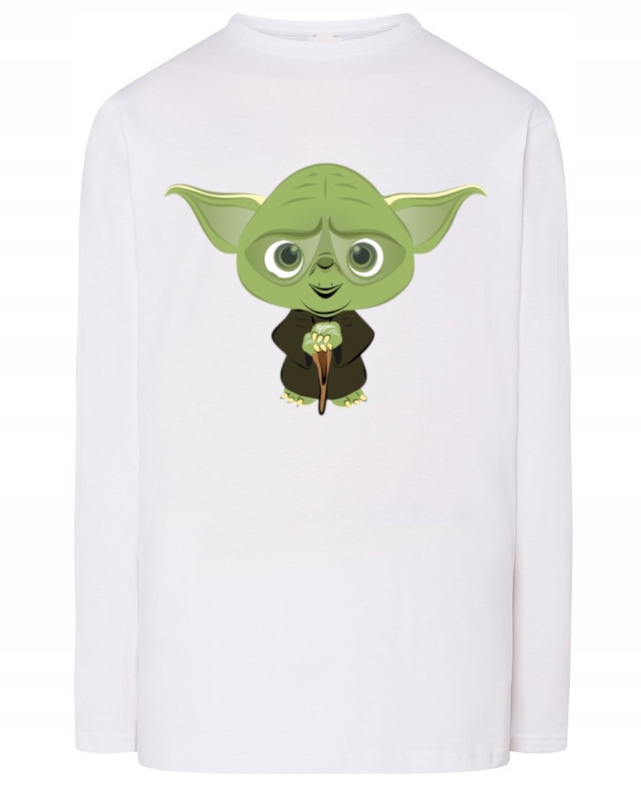 Longsleeve męski nadruk art work Yoda r.XS