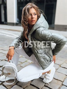 Sportowa kurtka damska pikowana LILYWOOL zielona Dstreet TY3712-XL - Kurtki damskie - miniaturka - grafika 1