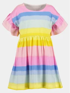 Blue Seven Sukienka letnia 721650 X Kolorowy Regular Fit - Sukienki i spódniczki dla dziewczynek - miniaturka - grafika 1