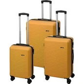 Walizki - Zestaw walizek PROWORLD 7092401 57/67/77 cm Żółty - miniaturka - grafika 1