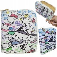 Portfele - Uroczy Portfel Młodzieżowy Dziecięcy KUROMI SANRIO POCHACCO BIAŁY NA ZAMEK - miniaturka - grafika 1