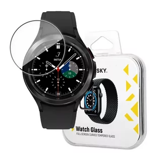 Szkło Hybrydowe do Samsung Galaxy Watch 4 40 mm czarny - Akcesoria do smartwatchy - miniaturka - grafika 1