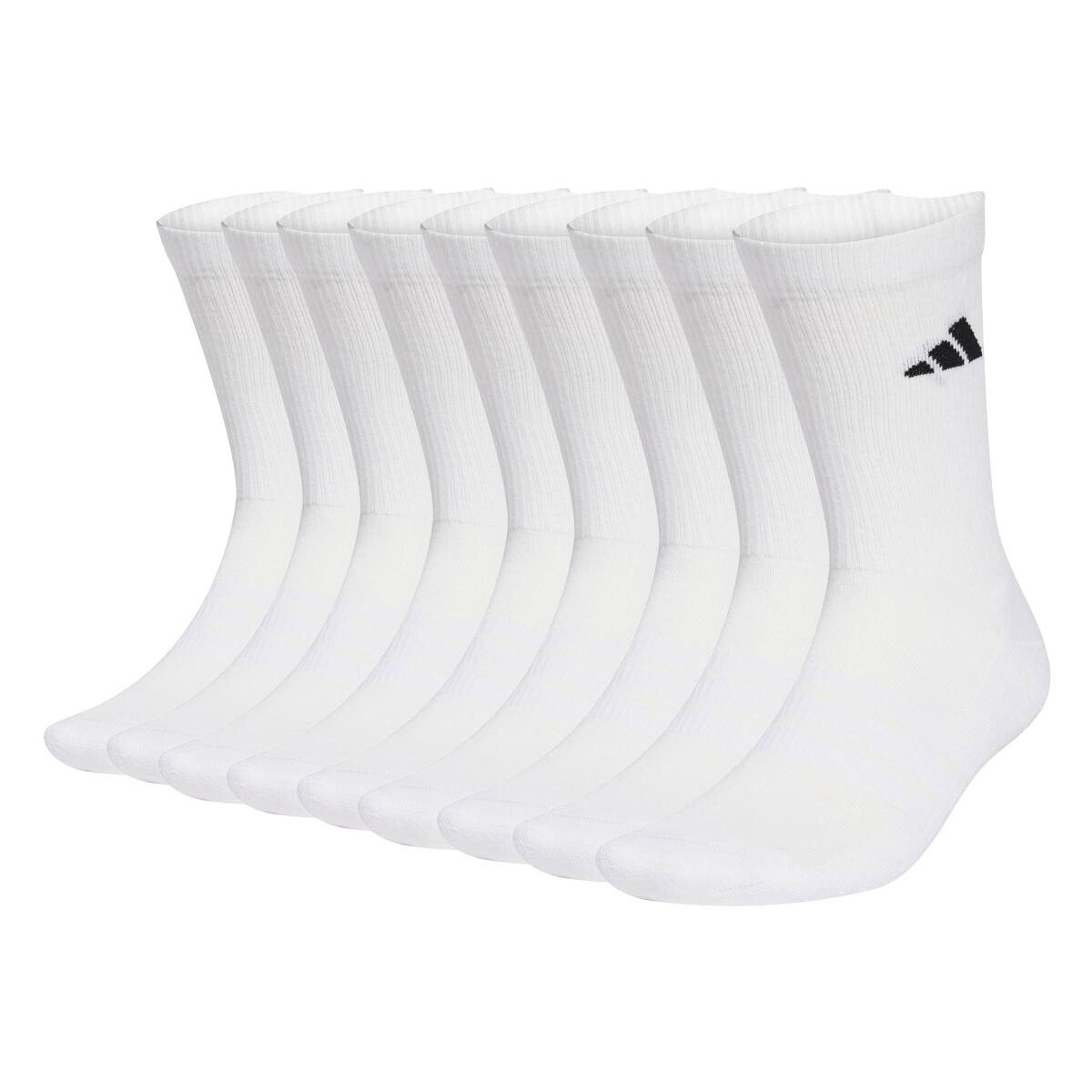 Skarpetki adidas Essentials Cushioned Crew Sock 10 Pack White KXL