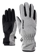 Rękawiczki - Ziener Dziecięce rękawiczki LIMPORT JUNIOR Glove multisport funkcyjne/outdoorowe | wiatroszczelne, oddychające, szare (Grey Melange), 6,5 - miniaturka - grafika 1