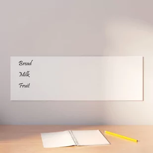 vidaXL Ścienna tablica magnetyczna, biała, 60x20 cm, szkło hartowane - Tablice i flipcharty - miniaturka - grafika 1