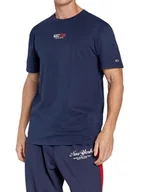 Koszulki męskie - Tommy Jeans Regular Fit T-shirt męski niebieski, Rozmiar S - miniaturka - grafika 1