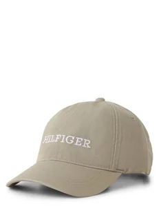 Tommy Hilfiger Czapka męska Mężczyźni Bawełna beżowy jednolity, ONE SIZE - Czapki męskie - miniaturka - grafika 1