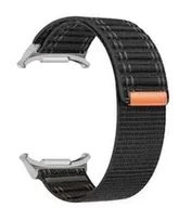 Akcesoria do smartwatchy - opaska pasek bransoleta NYLON PRO Samsung Galaxy Watch Ultra 47mm pomarańczowo-czarna - miniaturka - grafika 1