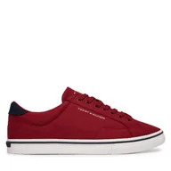 Trampki męskie - Tenisówki Tommy Hilfiger Vulc Core Long Lace FM0FM05688 Bordowy - miniaturka - grafika 1