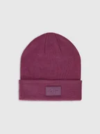 Czapki dla dzieci - 4F Czapka beanie dziecięca - fioletowa Uniwersalny - miniaturka - grafika 1