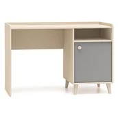 Biurka dla dzieci - Biurko młodzieżowe MEVEL 07 120cm Szary, piaskowy beż - miniaturka - grafika 1