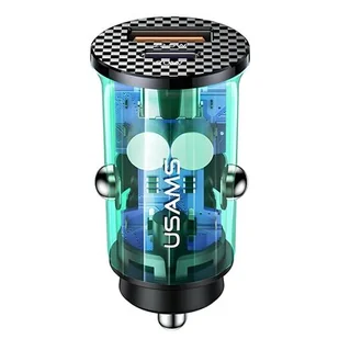 USAMS USAMS C25 US-CC127 1xUSB 1xUSB-C CC127CC02 - Ładowarki samochodowe - miniaturka - grafika 1