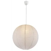 Lampy sufitowe - Globo Varys 16911 lampa wisząca zwis 1x60W E27 biała - miniaturka - grafika 1