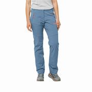 Spodnie sportowe damskie - Damskie spodnie softshellowe Jack Wolfskin GLASTAL PANTS W elemental blue - 44S - miniaturka - grafika 1