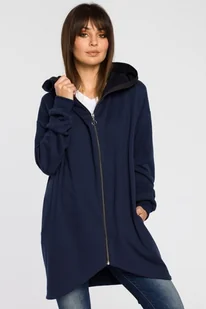 BeWear Damska długa bluza Lirohn B054 navy S/M - Bluzy damskie - miniaturka - grafika 1