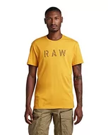 Koszulki męskie - G-STAR RAW Męski T-shirt, żółty (Dull Yellow C506-1213), S, Żółty (Dull Yellow C506-1213), S - miniaturka - grafika 1