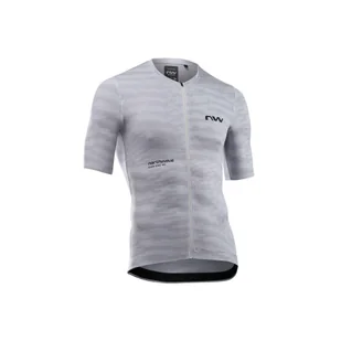 Koszulka rowerowa szosa gravel NORTHWAVE Blade Jersey szary - Koszulki rowerowe - miniaturka - grafika 1