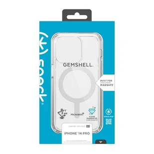 Speck Gemshell + MagSafe - Etui do iPhone 14 Pro z połowką MICROBAN (Clear) - Etui i futerały do telefonów - miniaturka - grafika 5