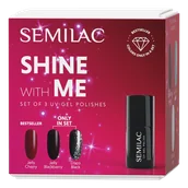 Lakiery hybrydowe - Semilac Shine With Me Set - miniaturka - grafika 1