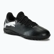 Piłka nożna - Buty piłkarskie dziecięce PUMA Future 7 Play TT puma black/puma white - miniaturka - grafika 1