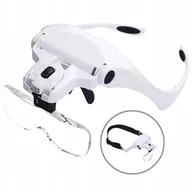 Mikroskopy i lupy - POWIĘKSZENIE NAGŁOWNE 5SOCZEWEK1.0X-3.5X ŚWIATŁO LED REGULACJA JASNOŚCI USB - miniaturka - grafika 1