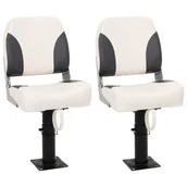 Żeglarstwo - vidaXL Składane siedziska do łodzi, 4-cz., z niskim oparciem - miniaturka - grafika 1