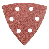 Narzędzia warsztatowe - Topex Grupa sp. z o.o. S.K. Papier ścierny delta na rzep 93x93mm K60 5szt. z otworami 55H764 - miniaturka - grafika 1