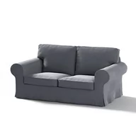 Meble modułowe i akcesoria - Dekoria Pokrowiec na sofę Ektorp 2-osobową rozkładaną model po 2012 grafitowy szary 200 x 90 x 73 cm Velvet 1016-704-12 - miniaturka - grafika 1