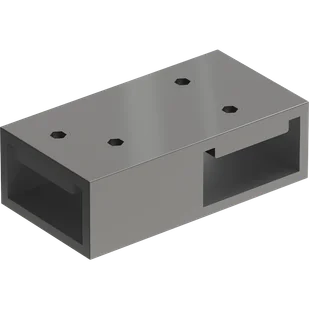 Mexen łącznik T do wsporników ściennych, gun metal - 800-09-95 - Akcesoria do armatury i ceramiki - miniaturka - grafika 1