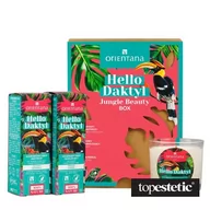 Zestawy kosmetyków damskich - Orientana Jungle Beauty Box ZESTAW Wyjątkowy krem nawilżający 40 ml + Komfortowy krem odżywczy do twarzy i pod oczy 40 ml + Świeca sojowa 110 g - miniaturka - grafika 1