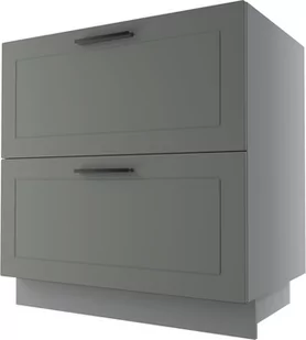 Bergamo Szafka Dolna D2E/80 Hettich Szary Mat - Meble kuchenne - miniaturka - grafika 1