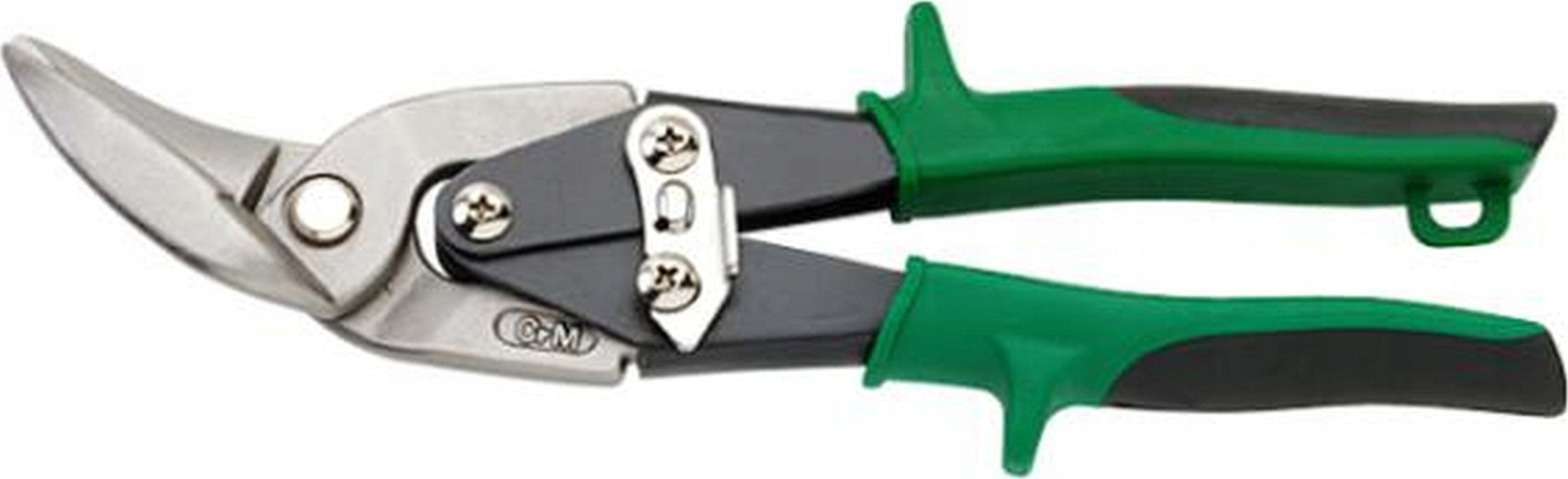 Bahco Freund Padidintos sverinės galios žirklės skardai, 240mm HRC 58-60, kairinės, išlenktos