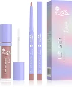 Błyszczyki do ust - Bell x Genzie Lip Set Błyszczyk i Konturówka do Ust 01 Butter Cake - miniaturka - grafika 1