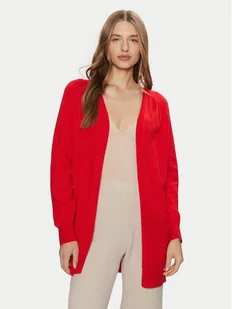 Pieces Kardigan Natalie 17156644 Czerwony Loose Fit - Swetry damskie - miniaturka - grafika 1