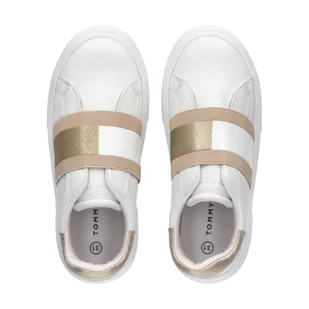 Buty Tommy Hilfiger damskie W T3A4-32155-1383X048 (kolor Biały. Złoty, rozmiar 36) - Buty sportowe damskie - miniaturka - grafika 5