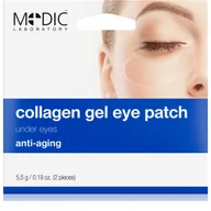 Pozostałe kosmetyki do pielęgnacji twarzy - Pierre Rene Kolagenowe płatki pod oczy z kwasem hialuronowym - Pierre René Medic Laboratorium Anti-Aging Gel Eye Patch - miniaturka - grafika 1