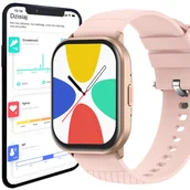Smartwatch - Smartwatch Zegarek Polskie Menu Rozmowy Sport Smart Watch Męski Oraz Damski Android IOS Iphone wszystkie modele - miniaturka - grafika 1