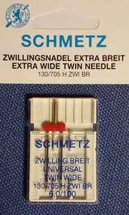 Schmetz Igła podwójna 6,00 mm do maszyny do szycia - Akcesoria i części do maszyn do szycia - miniaturka - grafika 1
