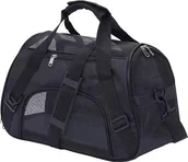 Transportery dla kotów - Aptel Pojemna TORBA transportowa dla kota małego psa 53x33cm czarna DA180 - miniaturka - grafika 1