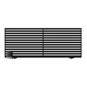 Ogrodzenia - Polbram Brama przesuwna bez przeciwwagi Lara 2 z automatem lewa - miniaturka - grafika 1