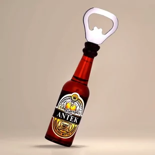 Magnes Butelka Otwieracz Imienny Piwo 4 - Korkociągi i otwieracze - miniaturka - grafika 1