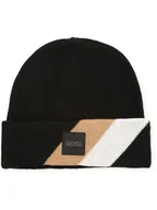 Czapki dla dzieci - Hugo Boss Kids Czapka beanie w kolorze czarnym - miniaturka - grafika 1