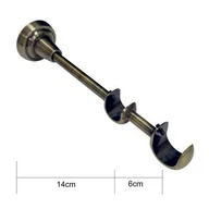 Akcesoria do wystroju okien - Wspornik podwójny 25/19 mm Barok mosiądz antyczny - miniaturka - grafika 1