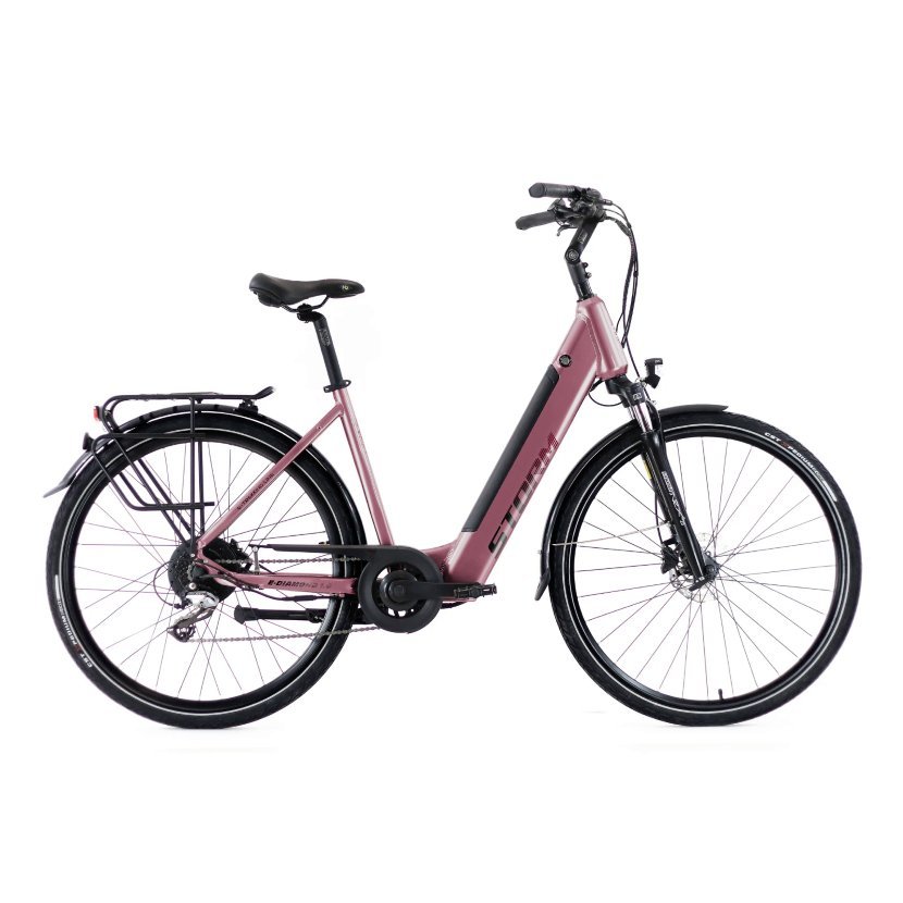 Rower elektryczny Storm E-Diamond 1.0 Lady Deep A19 2HD 28 brudny róż DP 2