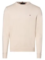 Swetry męskie - Tommy Hilfiger Sweter z dodatkiem kaszmiru Mężczyźni Bawełna biały jednolity, XXL - miniaturka - grafika 1