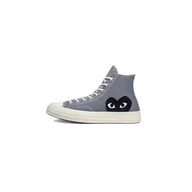 Buty trekkingowe damskie - Buty damskie Converse Chuck Taylor 70s Hi Comme des Garcons Play Steel Grey - miniaturka - grafika 1