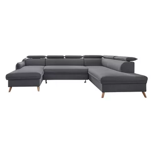 Ciemnoszara rozkładana sofa w kształcie litery "U" Miuform Sweet Harmony, prawostronna - Narożniki - miniaturka - grafika 1