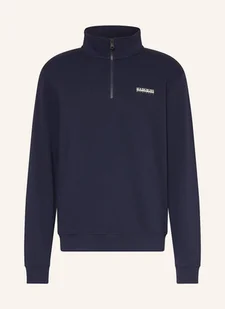 Napapijri Sweter Typu Troyer B-Small Box Hz blau - NAPAPIJRI - Swetry męskie - miniaturka - grafika 1